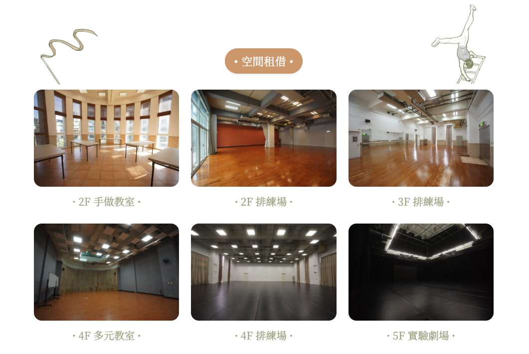 永安藝文館場館空間租借與檔期查詢介面